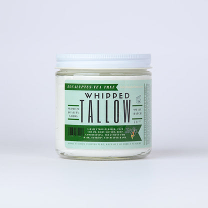 Eucalyptus Tea Tree Whipped Tallow Moisturizer | 100% Natural Skincare | Deep Hydration for Face &amp; Body
