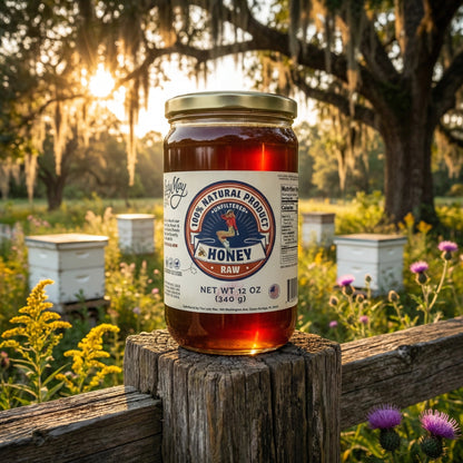 Raw Honey 2 Pounds | Small Batch Farm Grown | Lady May