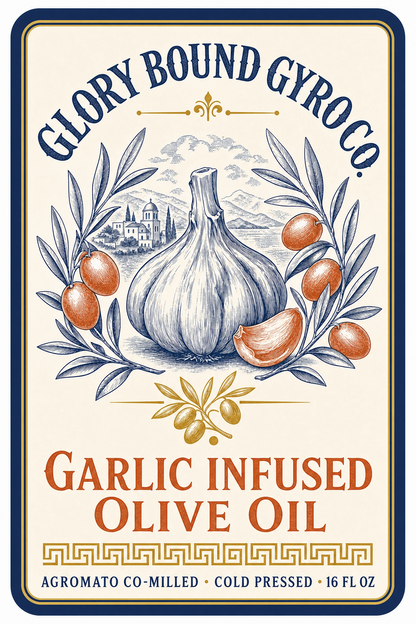Glory Bound Garlic Infused Olive Oil, 16 oz