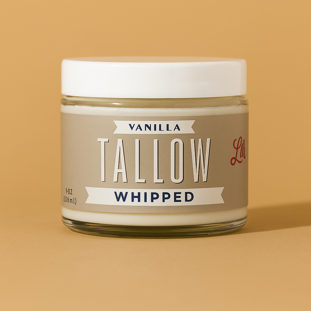 Vanilla Whipped Tallow | All Natural Moisturizer Size 2oz-85oz