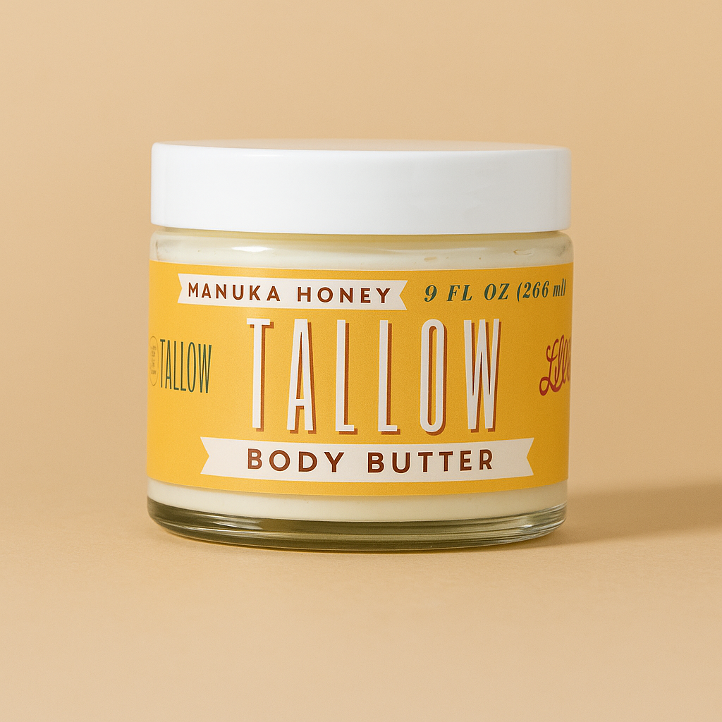 Manuka Honey + Rosehip Tallow Body Butter – Deeply Nourishing &amp; Repairing Natural Skincare