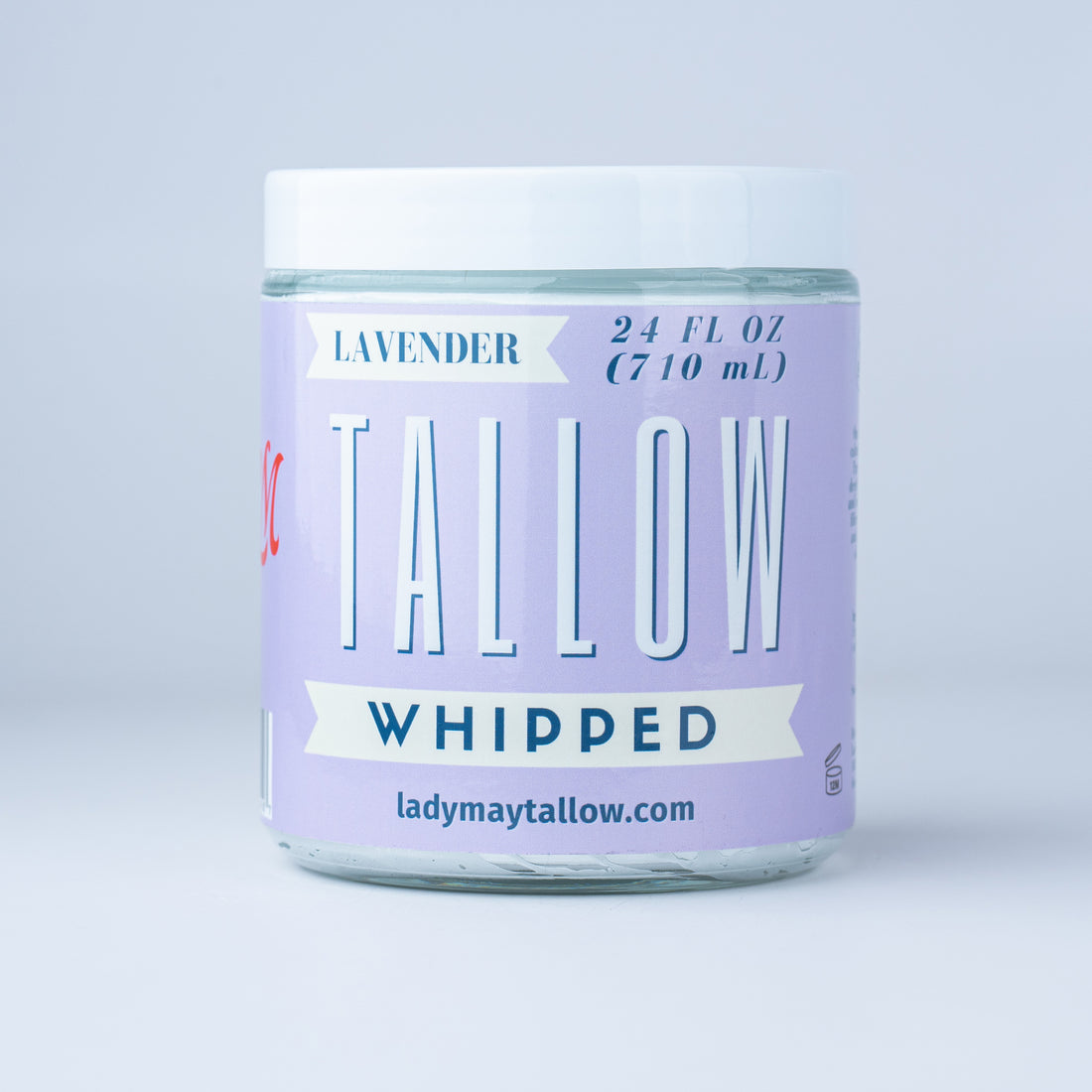 Lavender Whipped Tallow Moisturizer | Grass-Fed Beef Tallow | Lady May