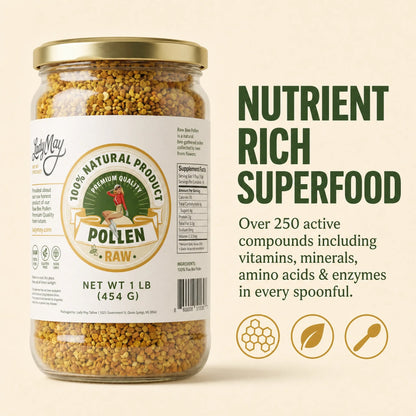 Honeymakers Raw Bee Pollen Granules – 24 oz