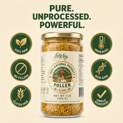 Honeymakers Raw Bee Pollen Granules – 24 oz