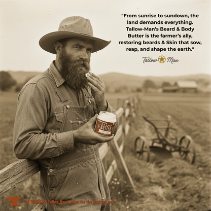 Tallow Man Deluxe Gift Set – Beard Butter Trio, Hand Salve &amp; Leather Conditioner | Premium Men&